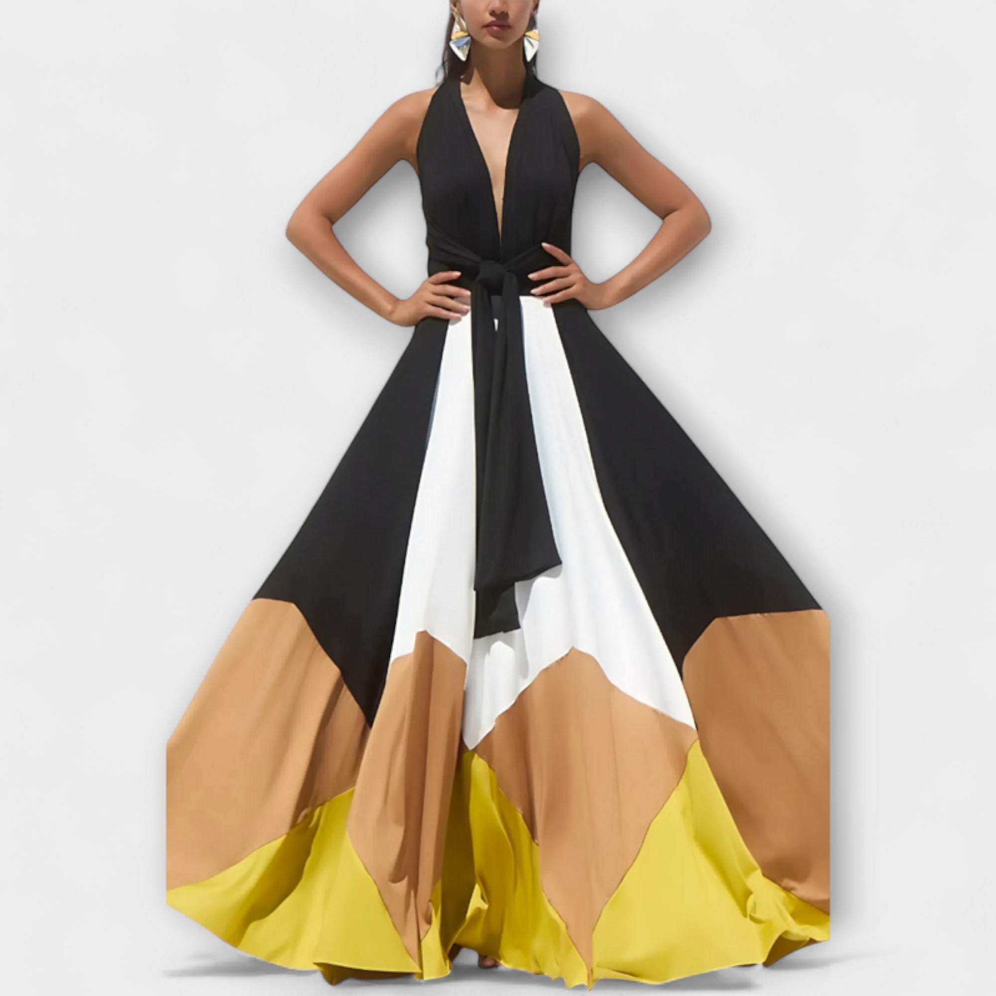 Aurora - Langes Kleid mit Offenem Rücken