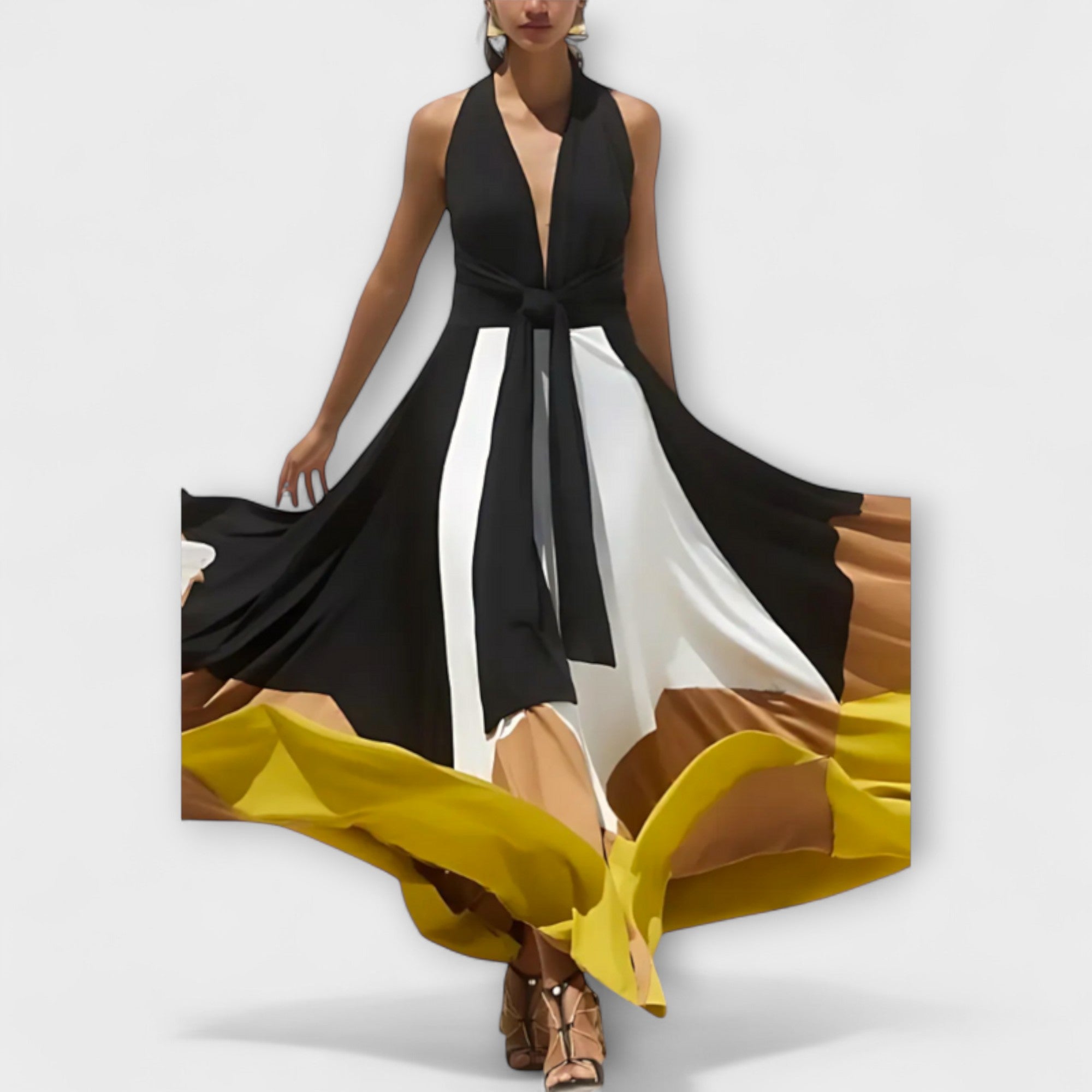 Aurora - Langes Kleid mit Offenem Rücken