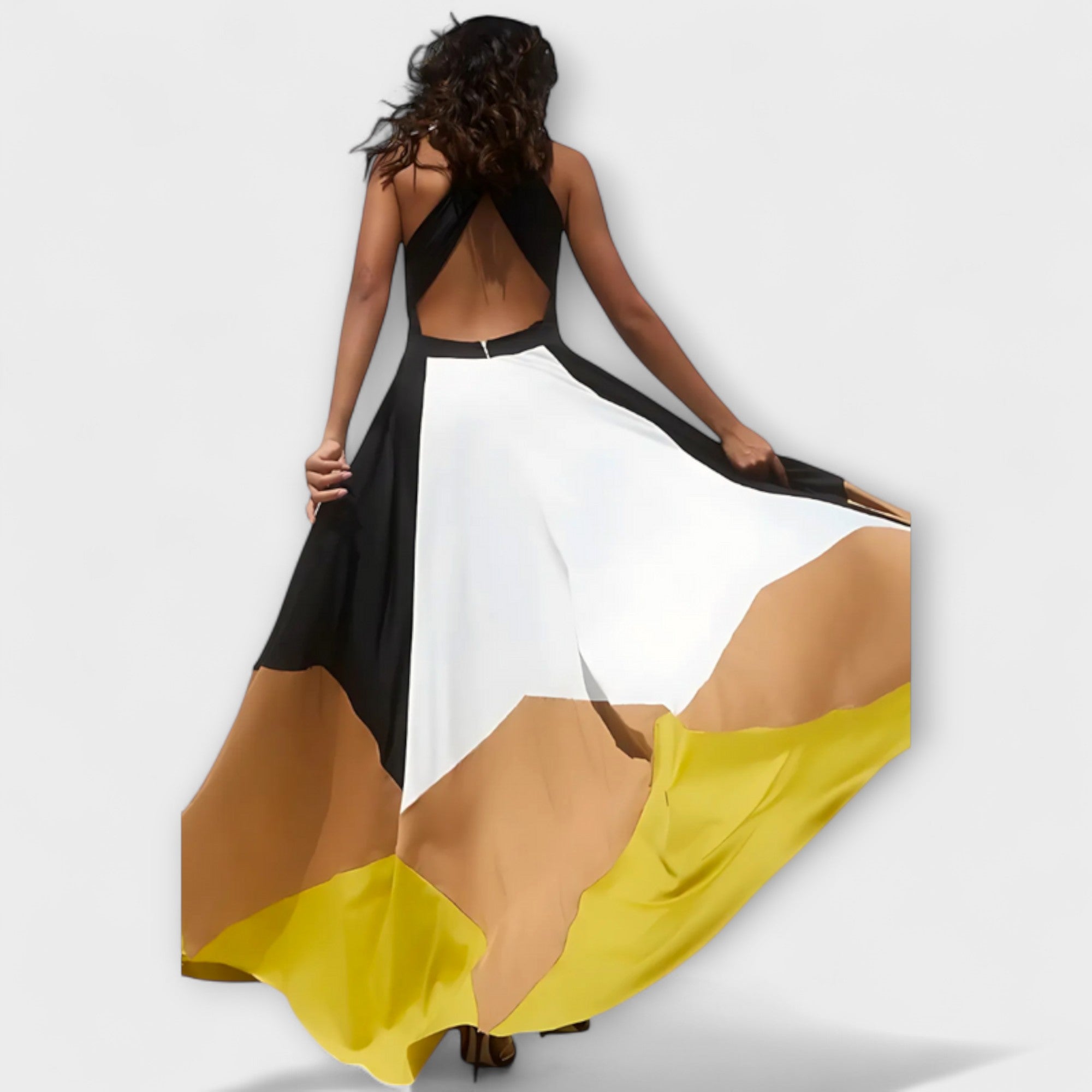 Aurora - Langes Kleid mit Offenem Rücken