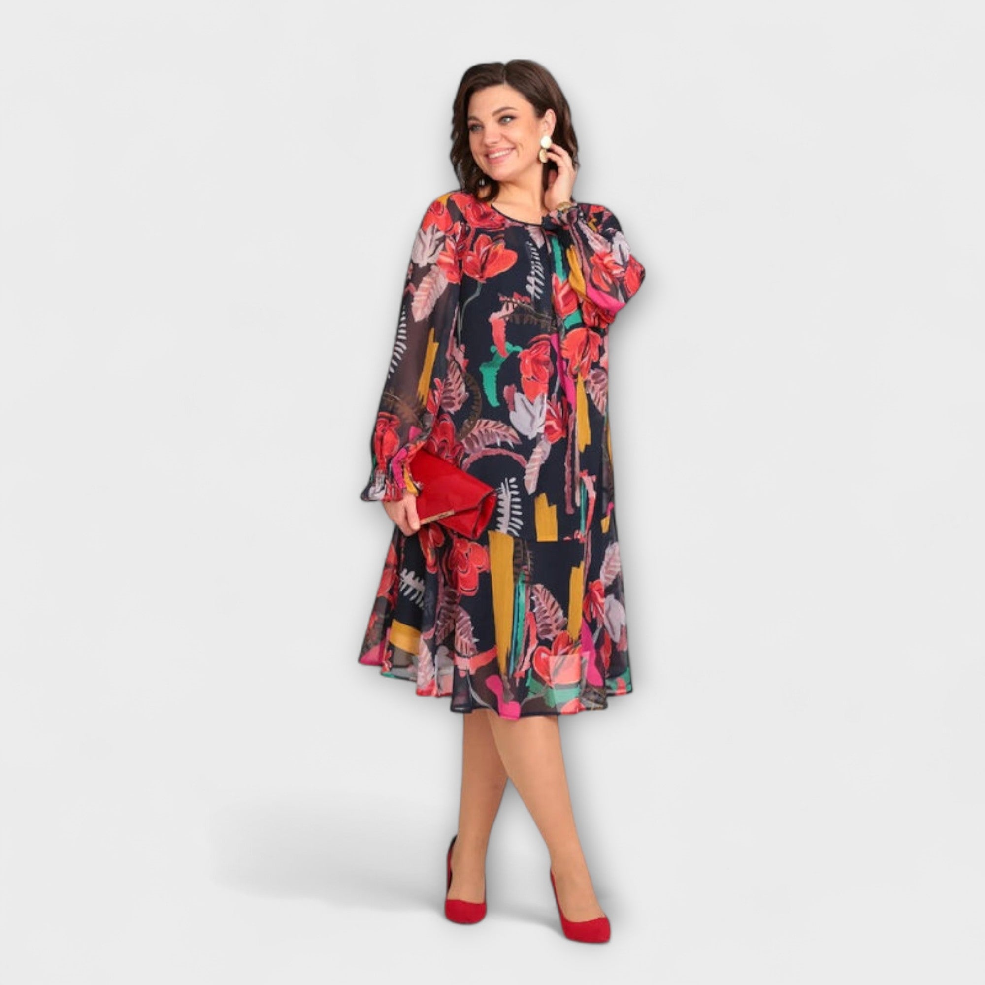 Caroline - Elegantes Plus-Size-Kleid fĂĽr ultimativen Komfort