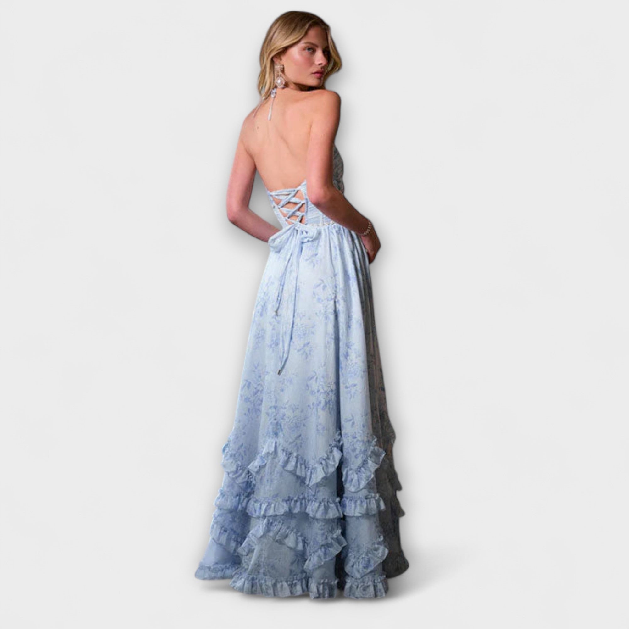 Aurora - Chic Langes Fließendes Kleid