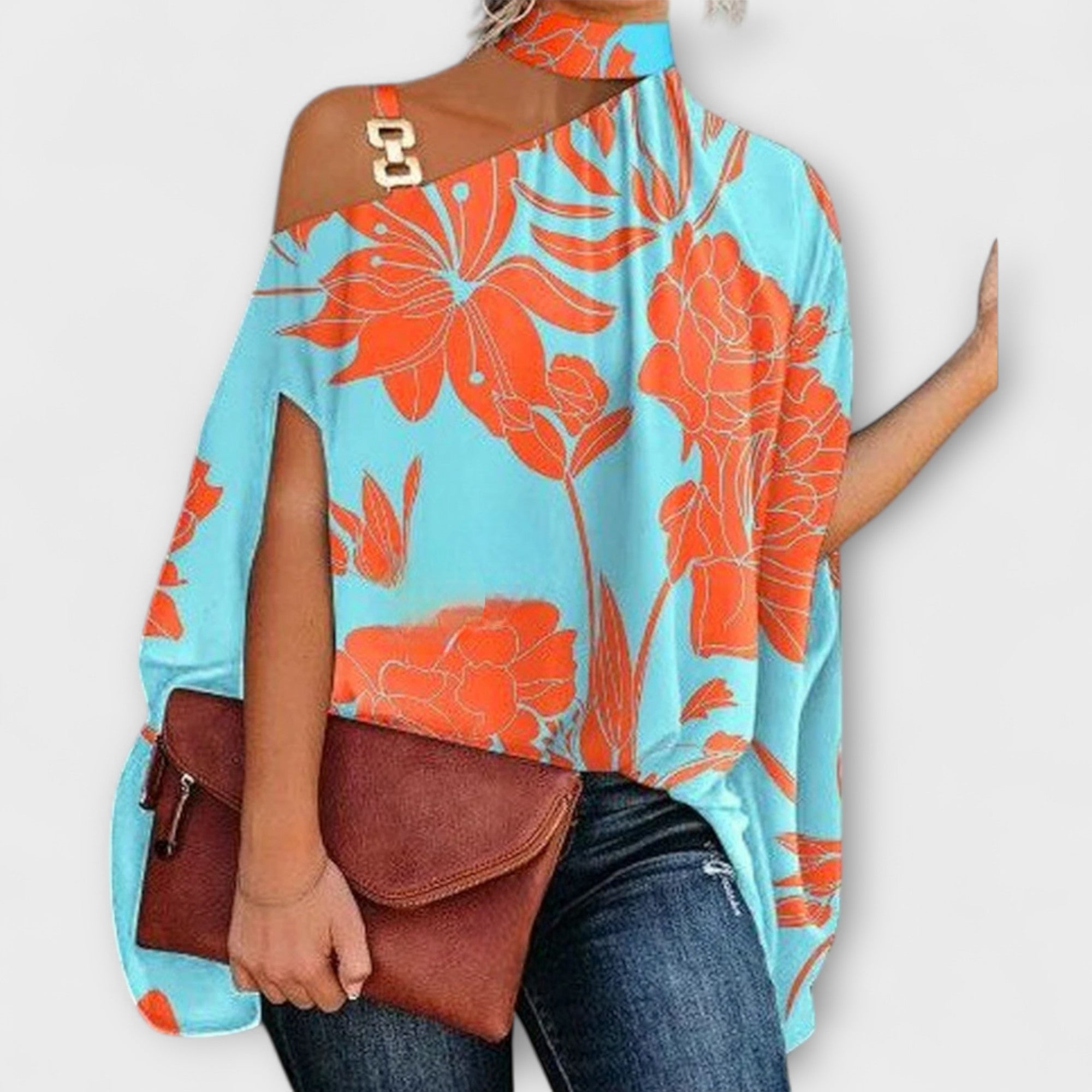 Schulterfreie Bluse fĂĽr Damen