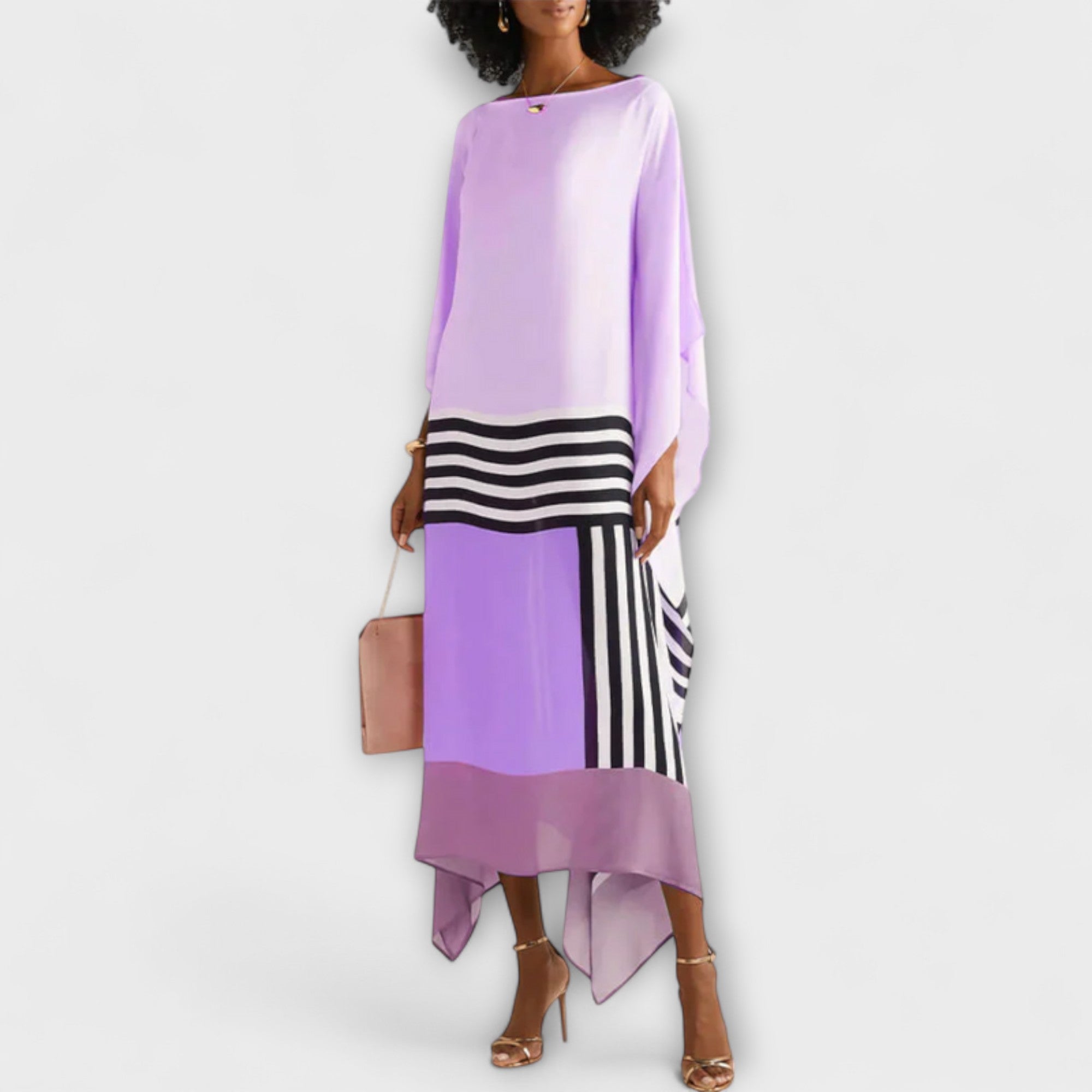 Elenora - Locker geschnittener geometrischer Kaftan