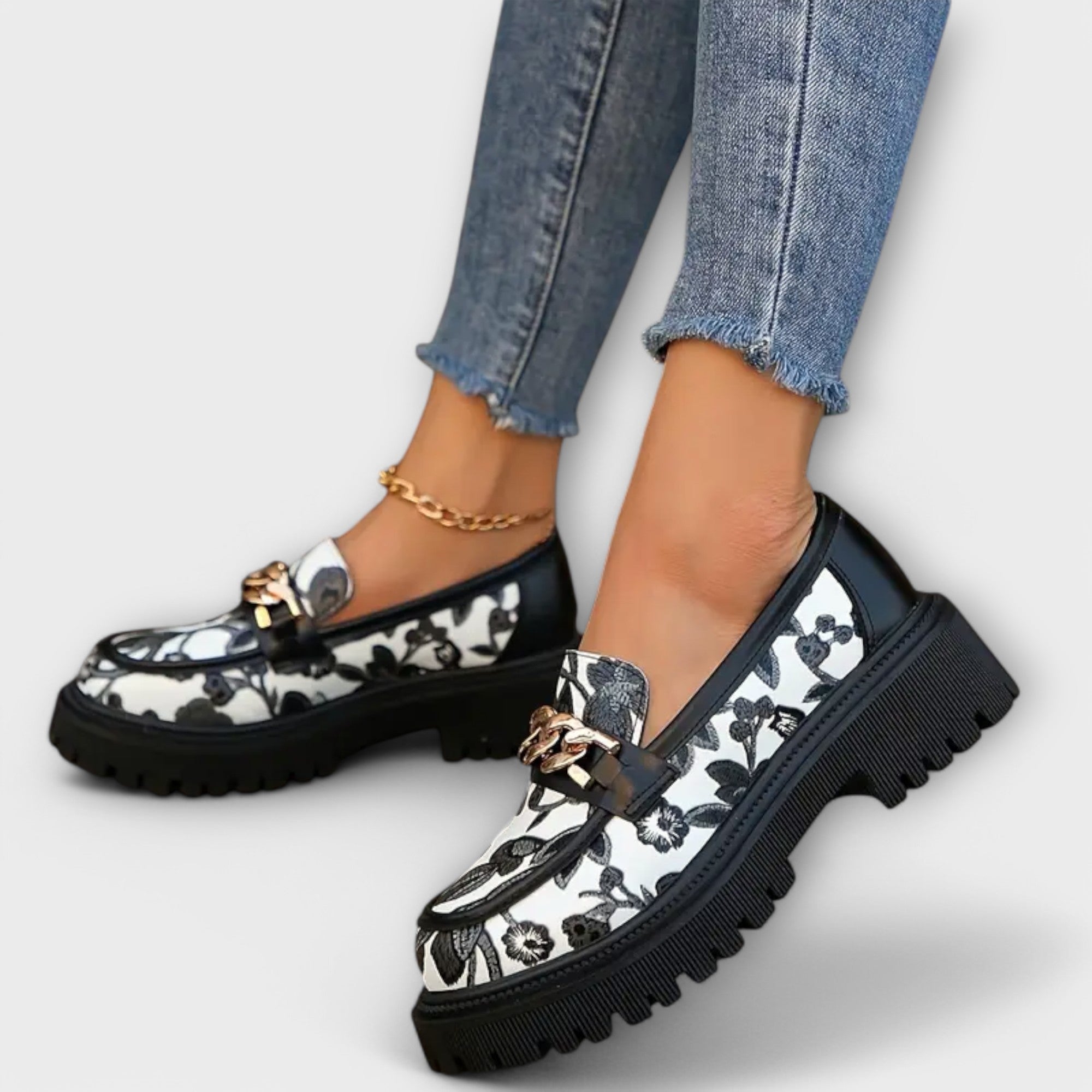 Sandra - Elegante Retro-Mokassins