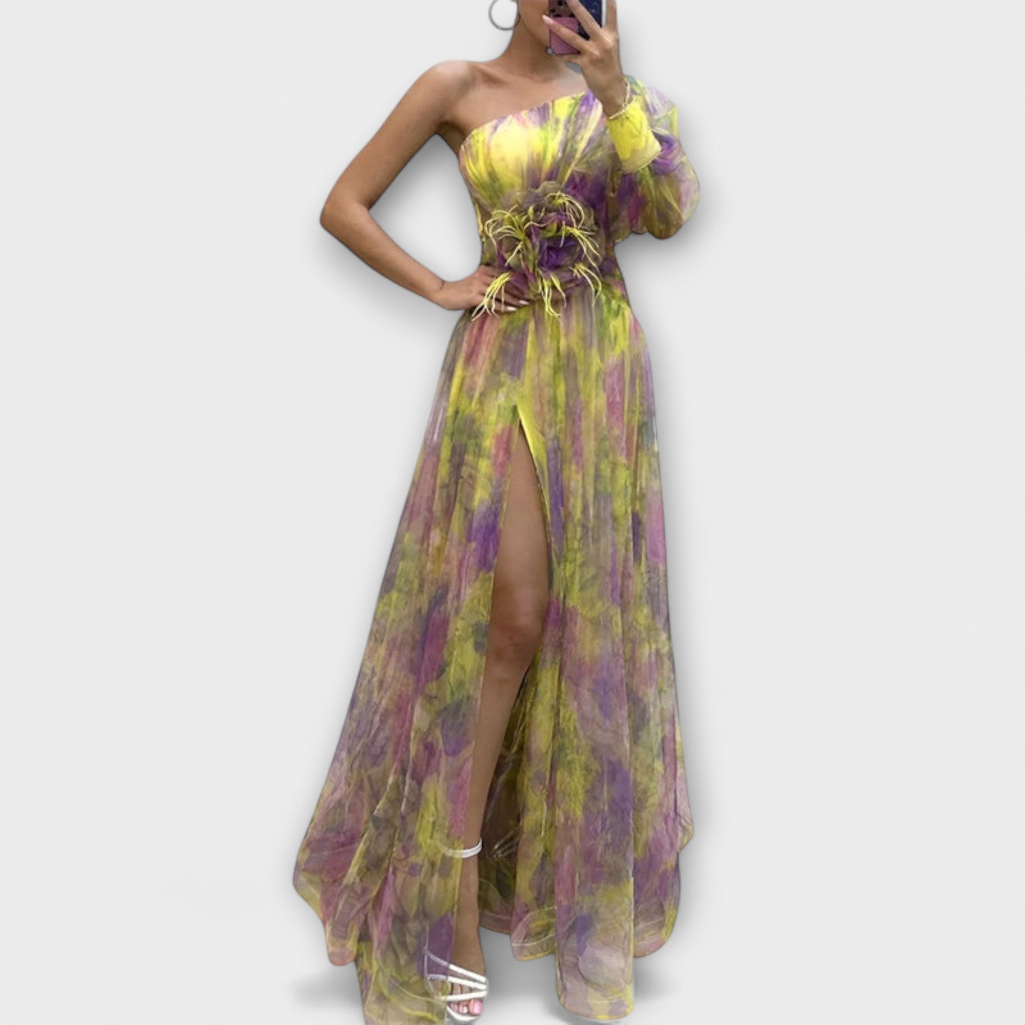 Minna – Asymmetrisches Amelie-Maxikleid