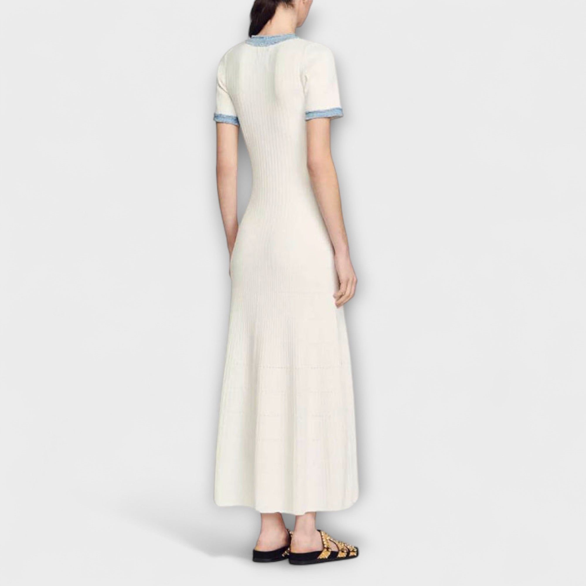 Alecia - Strukturierte Maxi-Kleid