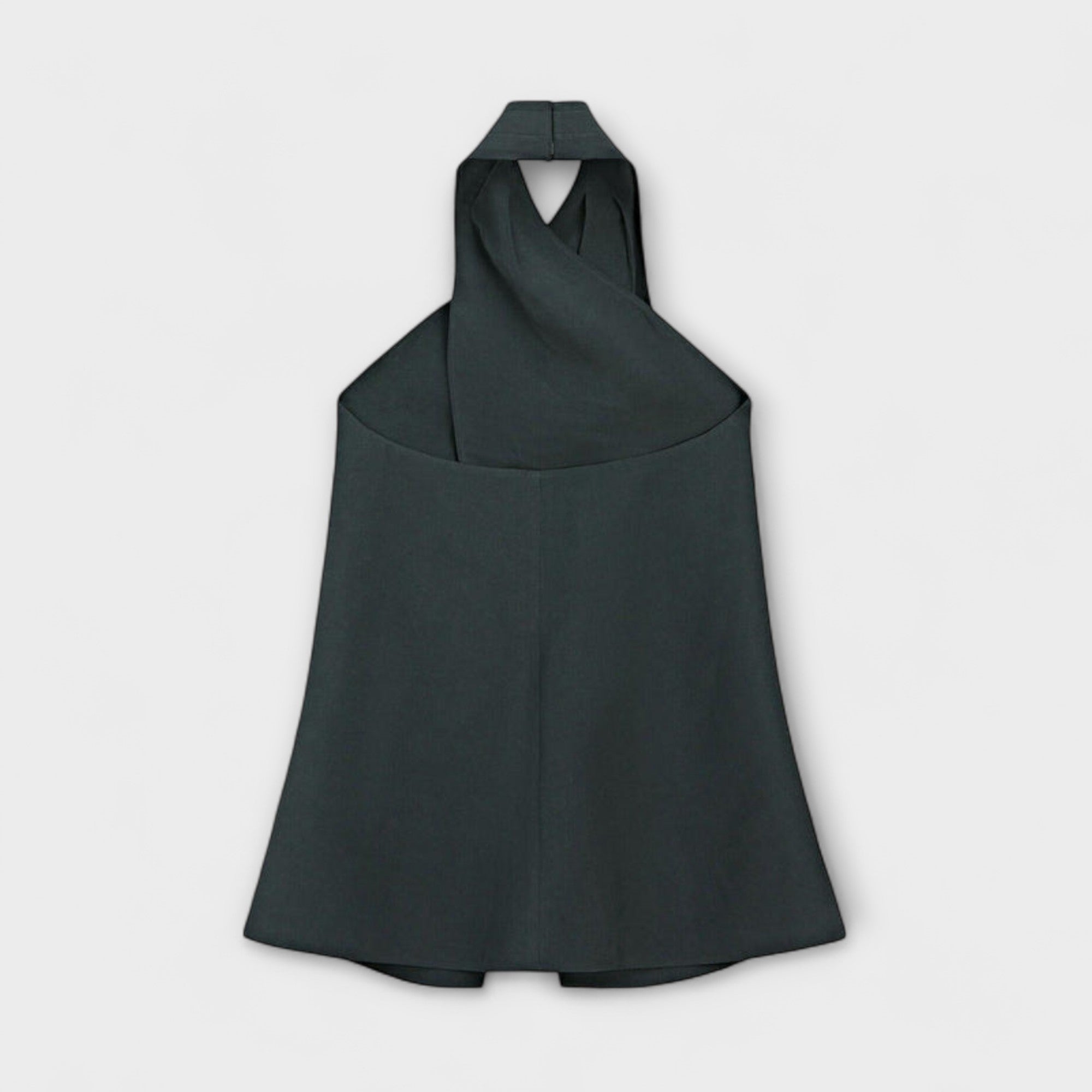 Aurora - Blauer Halter Neck Top mit Rückenausschnitt