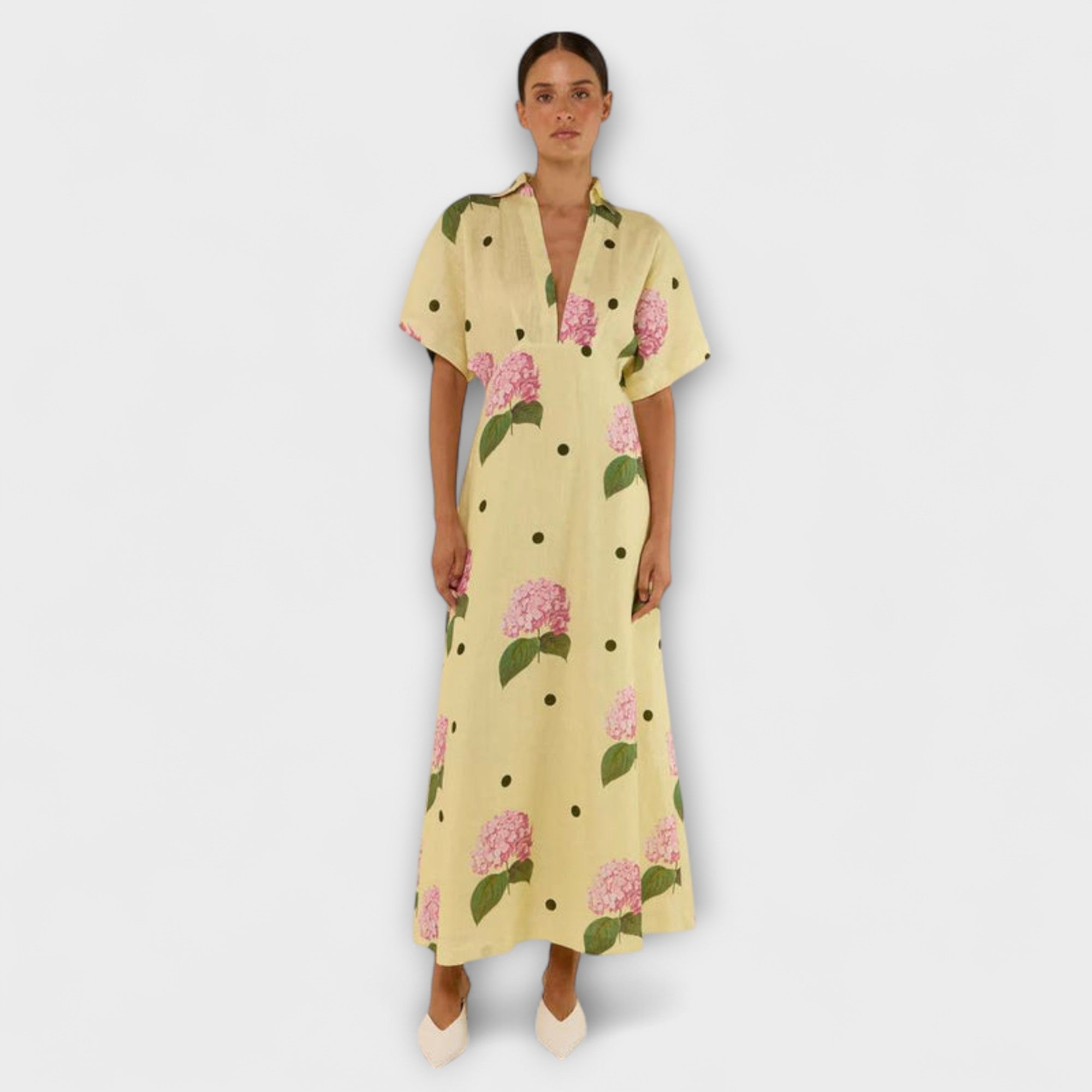 Kayla - Langes FlieĂźendes Kleid