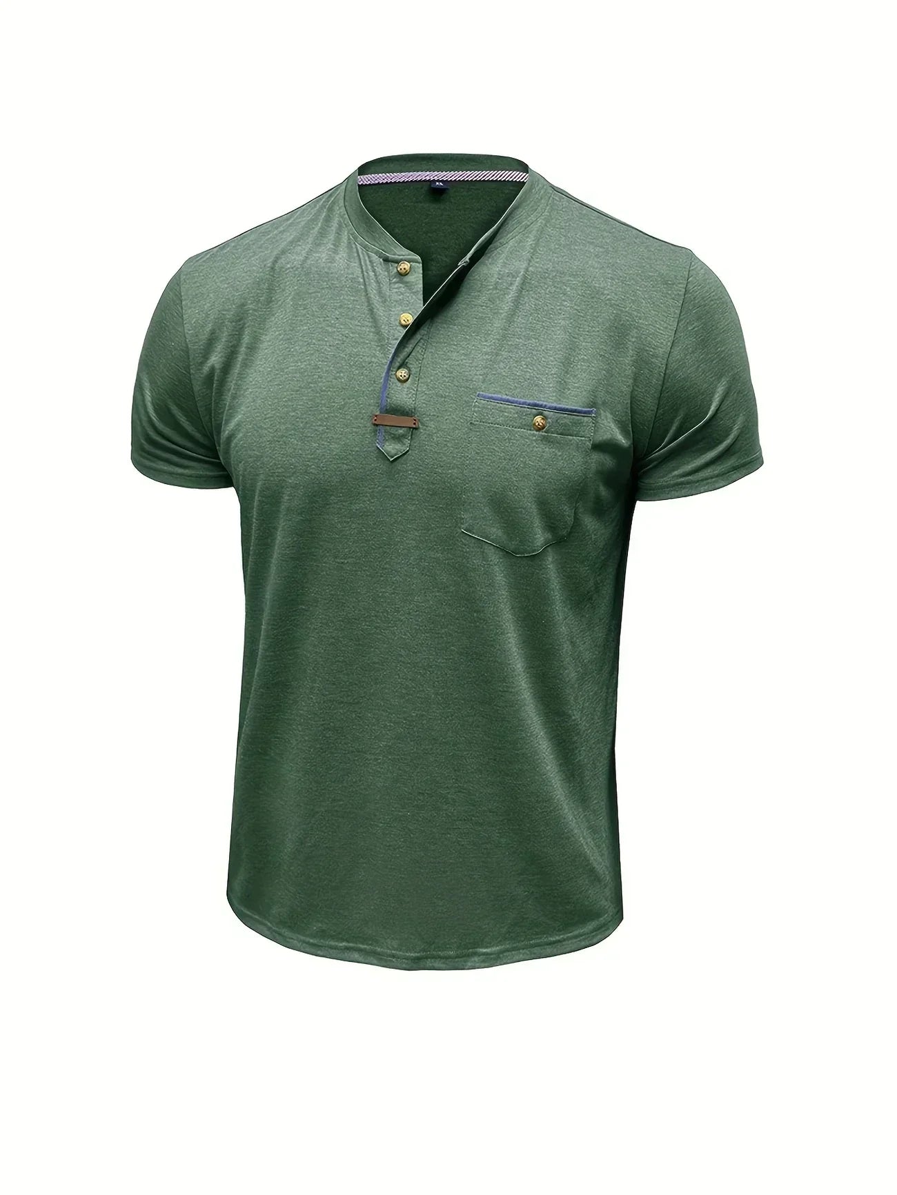 Weiches Basic T-Shirt mit Brusttasche für Herren