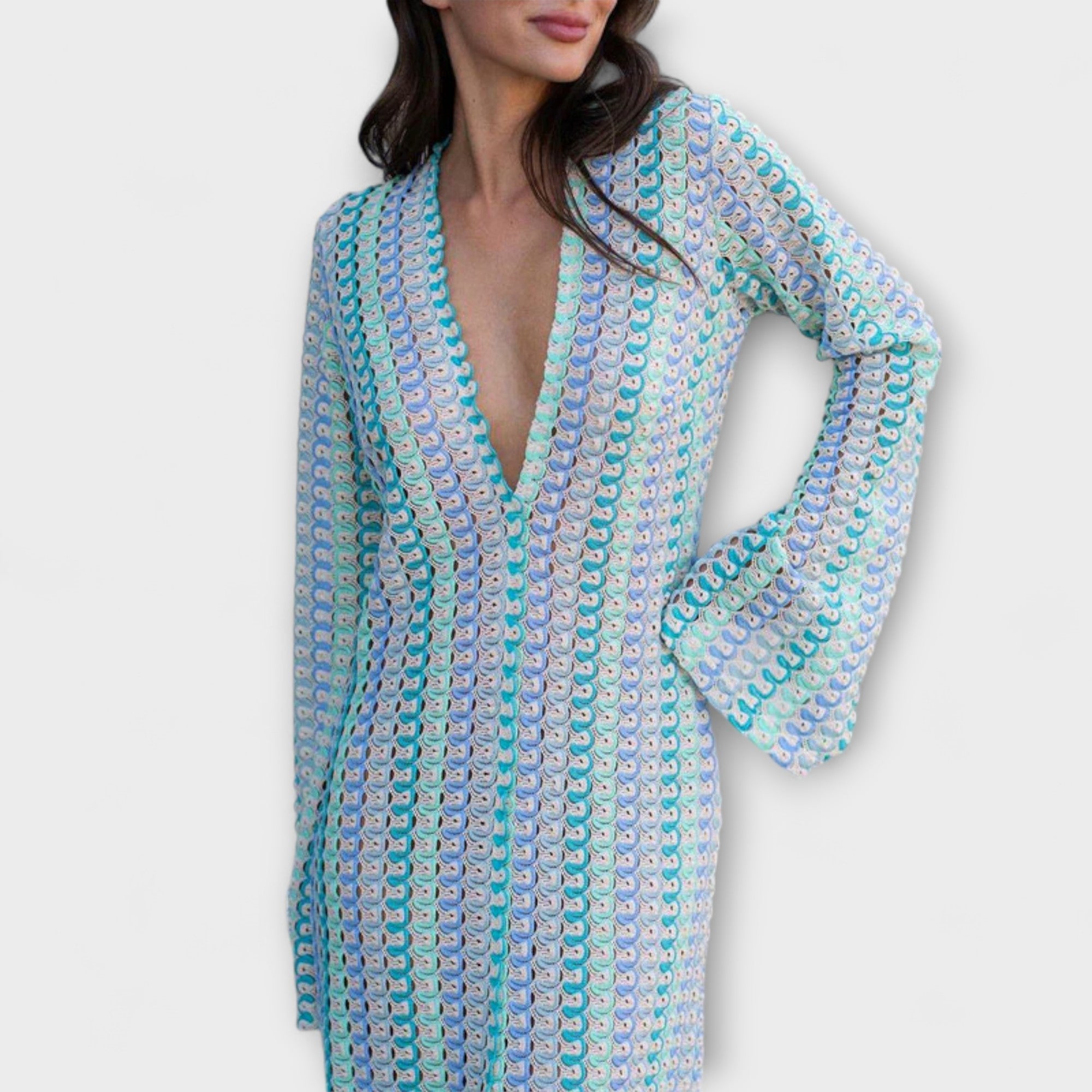 Elina – Maxikleid mit V-Ausschnitt und Urlaubsflair