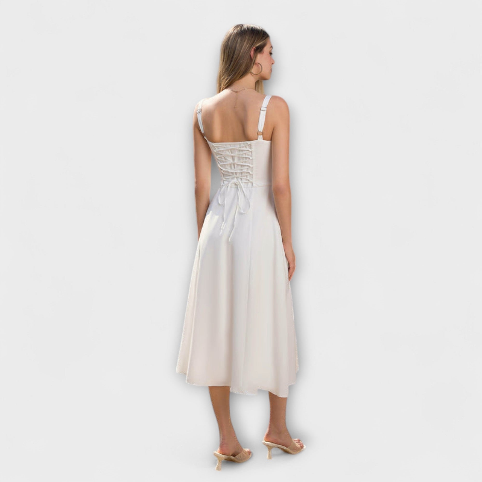 Hoffnung - RĂĽschentop Kleid mit Schlitzdetail