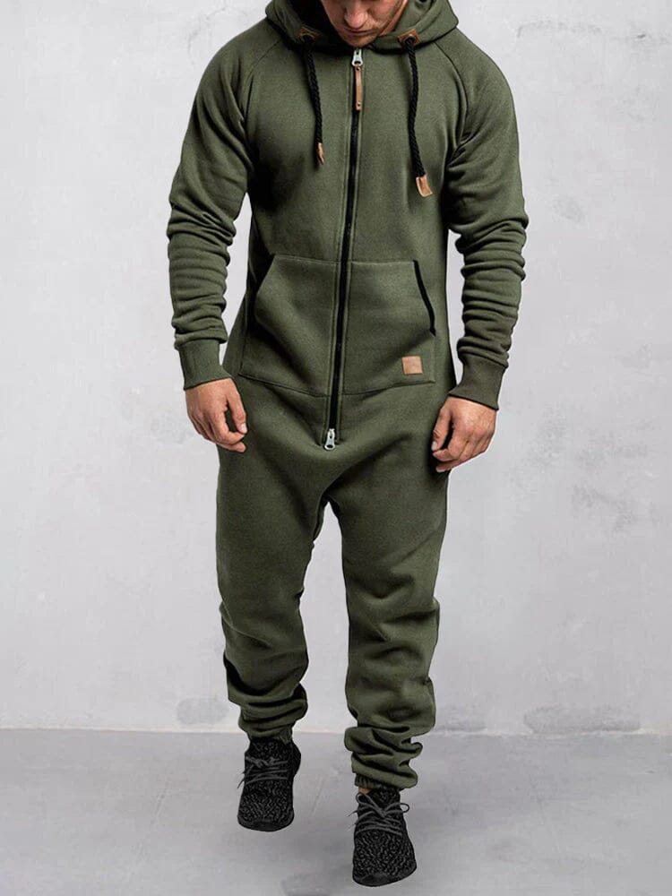 Herren Jumpsuit mit Kapuze