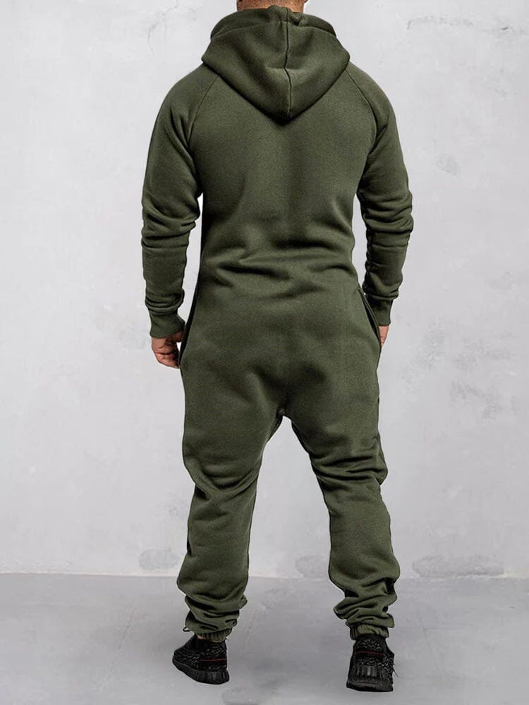 Herren Jumpsuit mit Kapuze