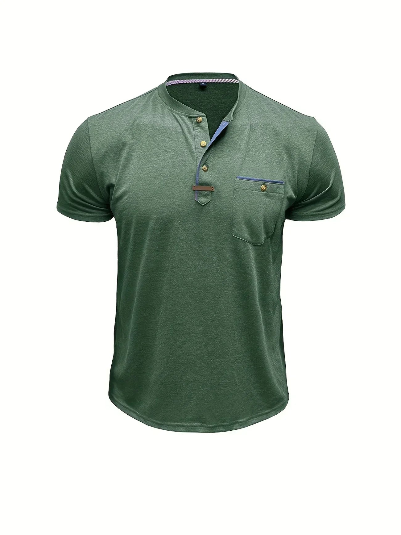 Weiches Basic T-Shirt mit Brusttasche für Herren