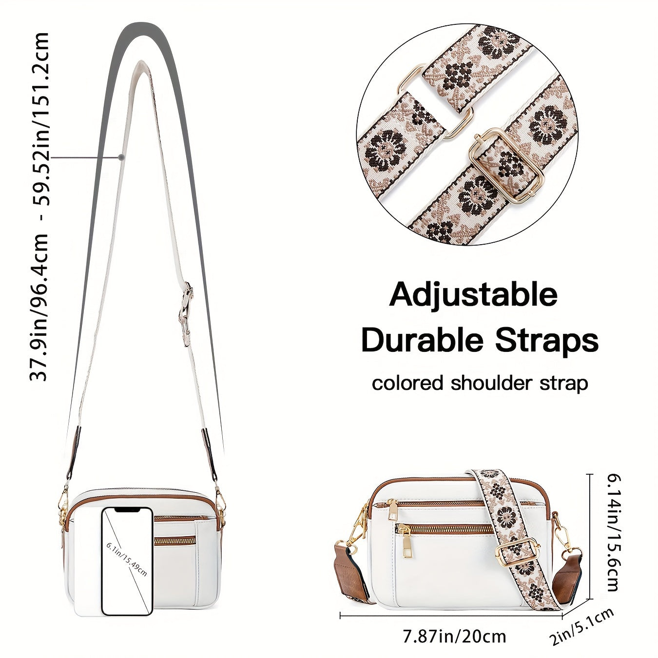 Aurora. - Crossbody Tasche aus veganem Leder