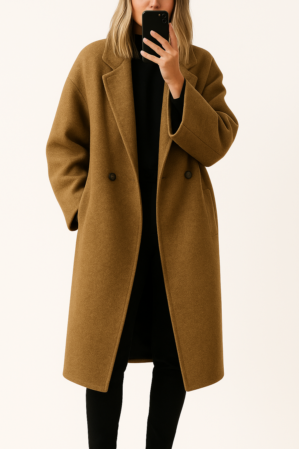 Długi Płaszcz Zimowy