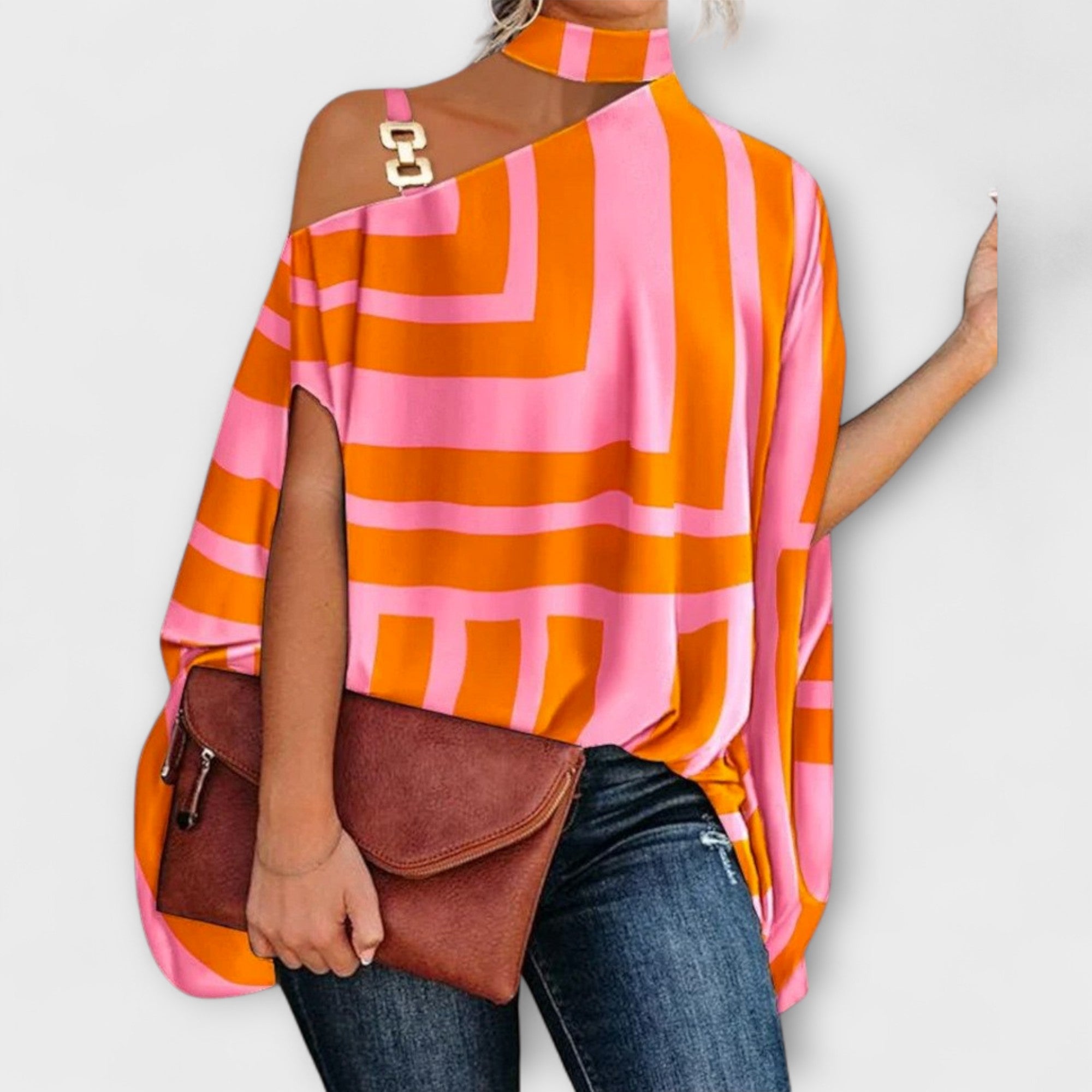 Schulterfreie Bluse fĂĽr Damen