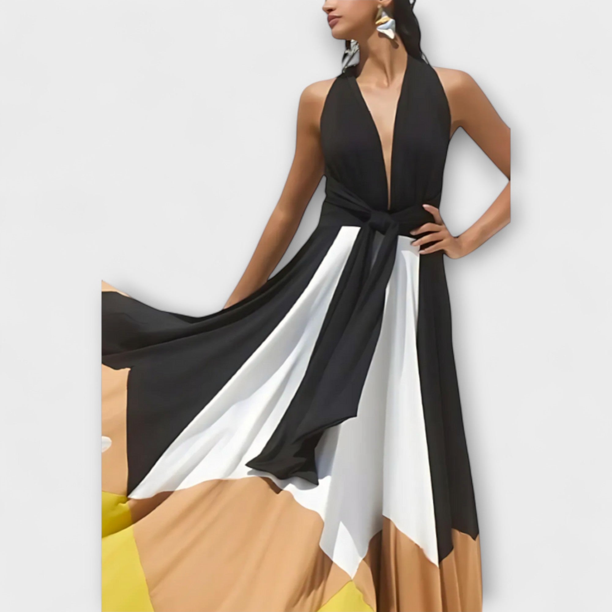 Aurora - Langes Kleid mit Offenem Rücken