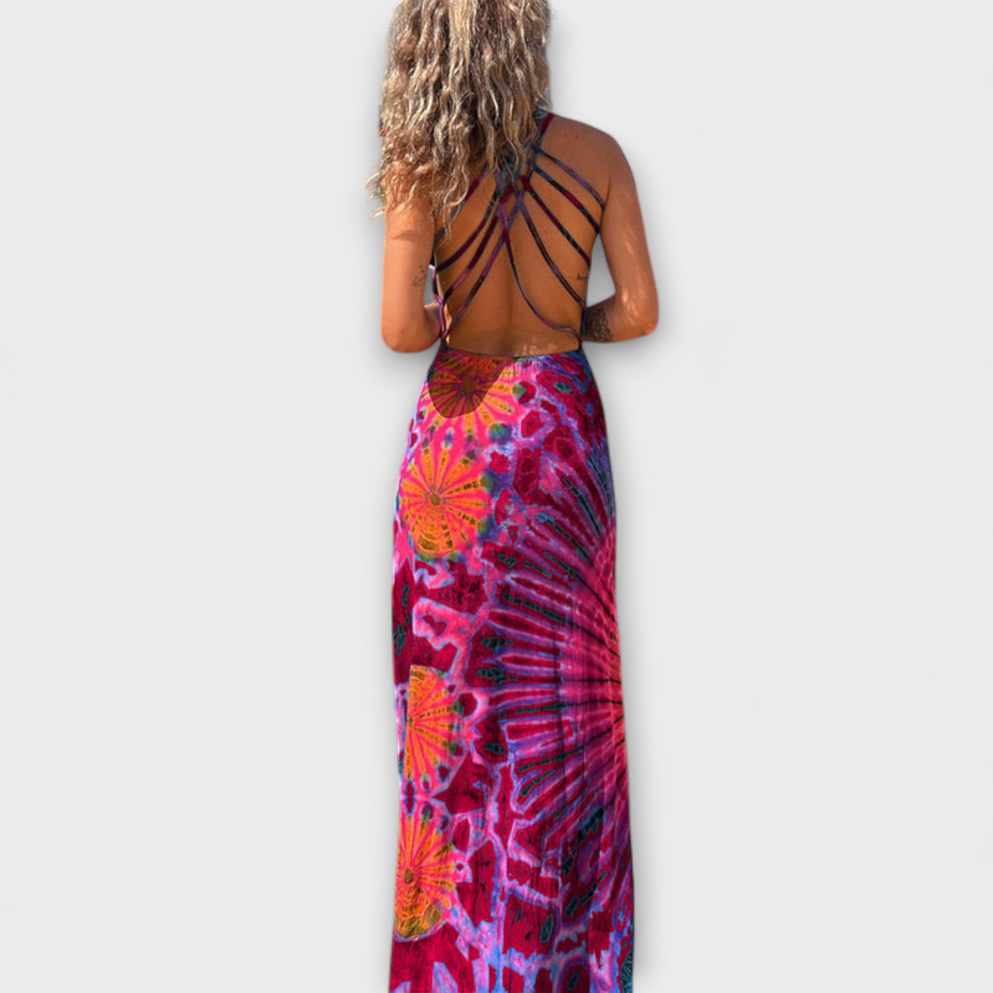 Ronja - La Bamba Tie-Dye Print Maxikleid