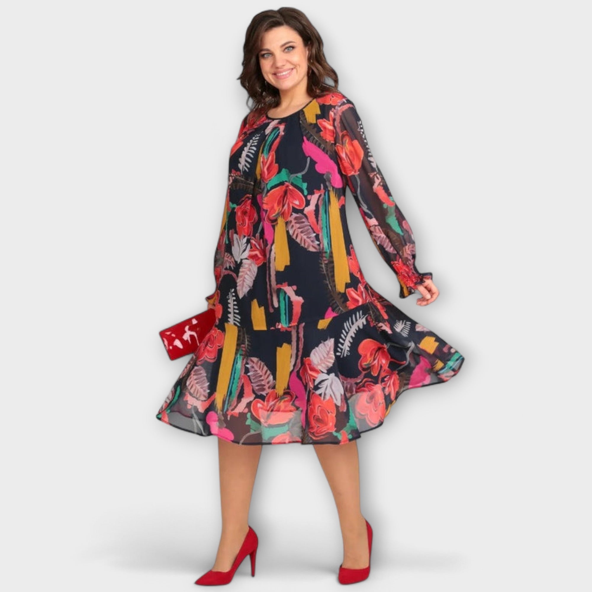 Caroline - Elegantes Plus-Size-Kleid für ultimativen Komfort