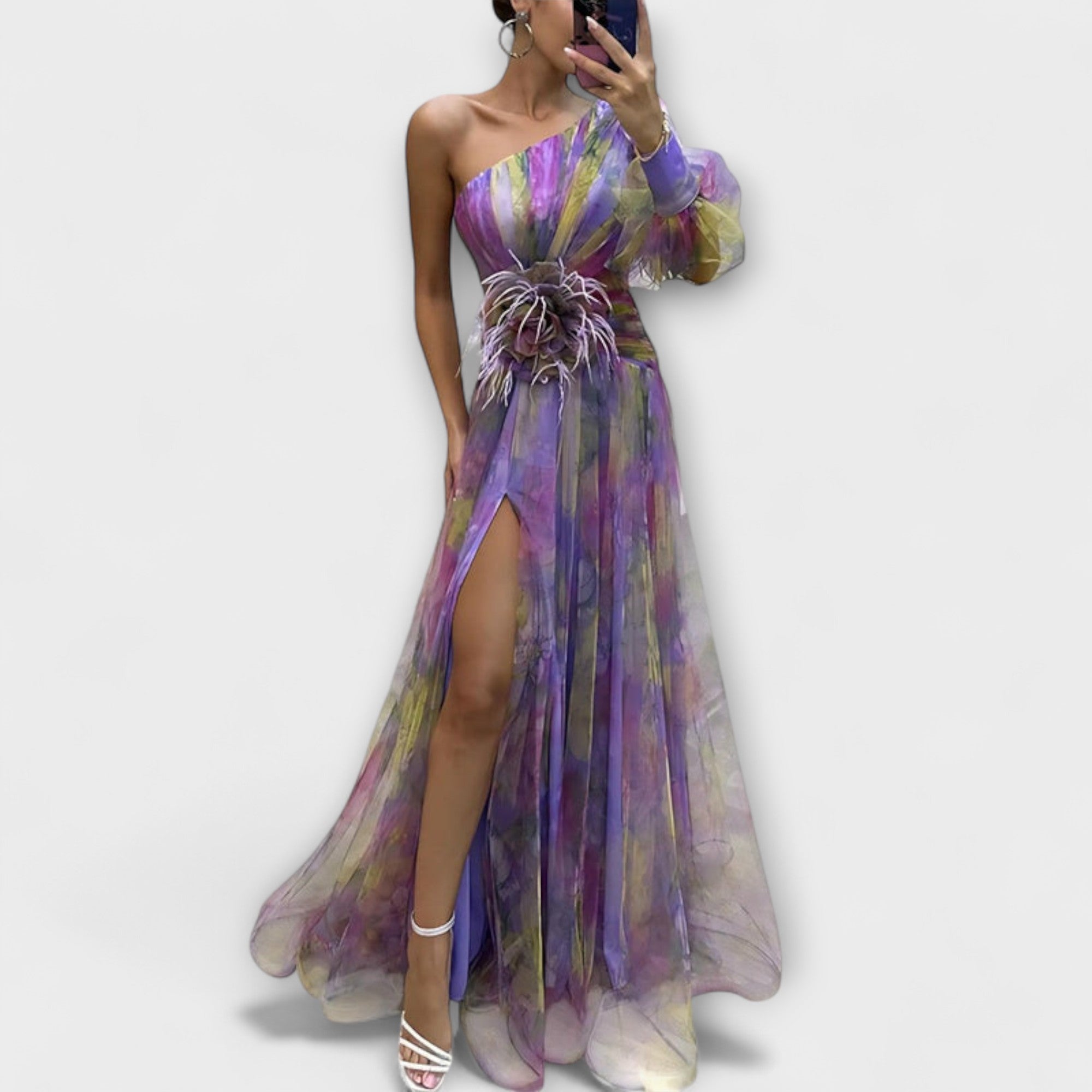 Minna – Asymmetrisches Amelie-Maxikleid