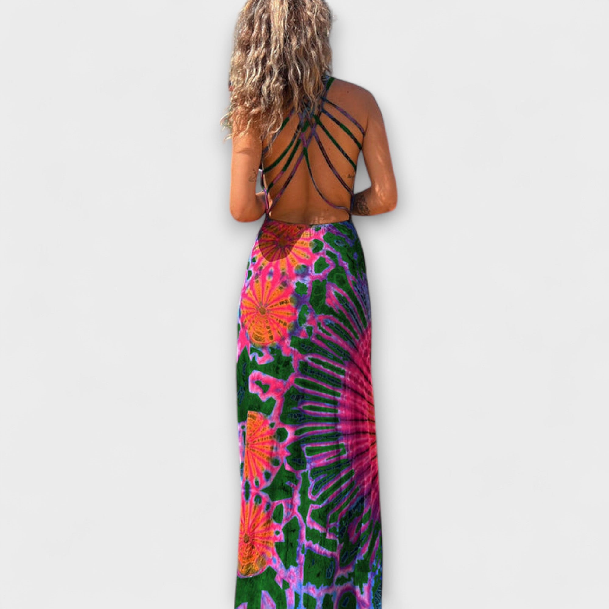 Ronja - La Bamba Tie-Dye Print Maxikleid