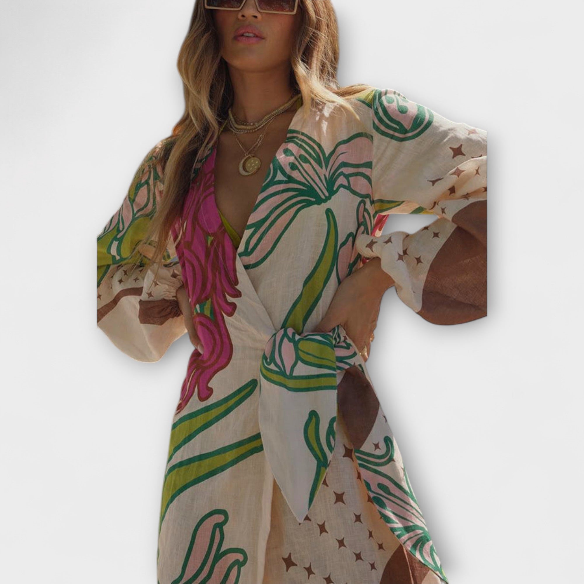 Tracey - Bindetunika Maxikleid