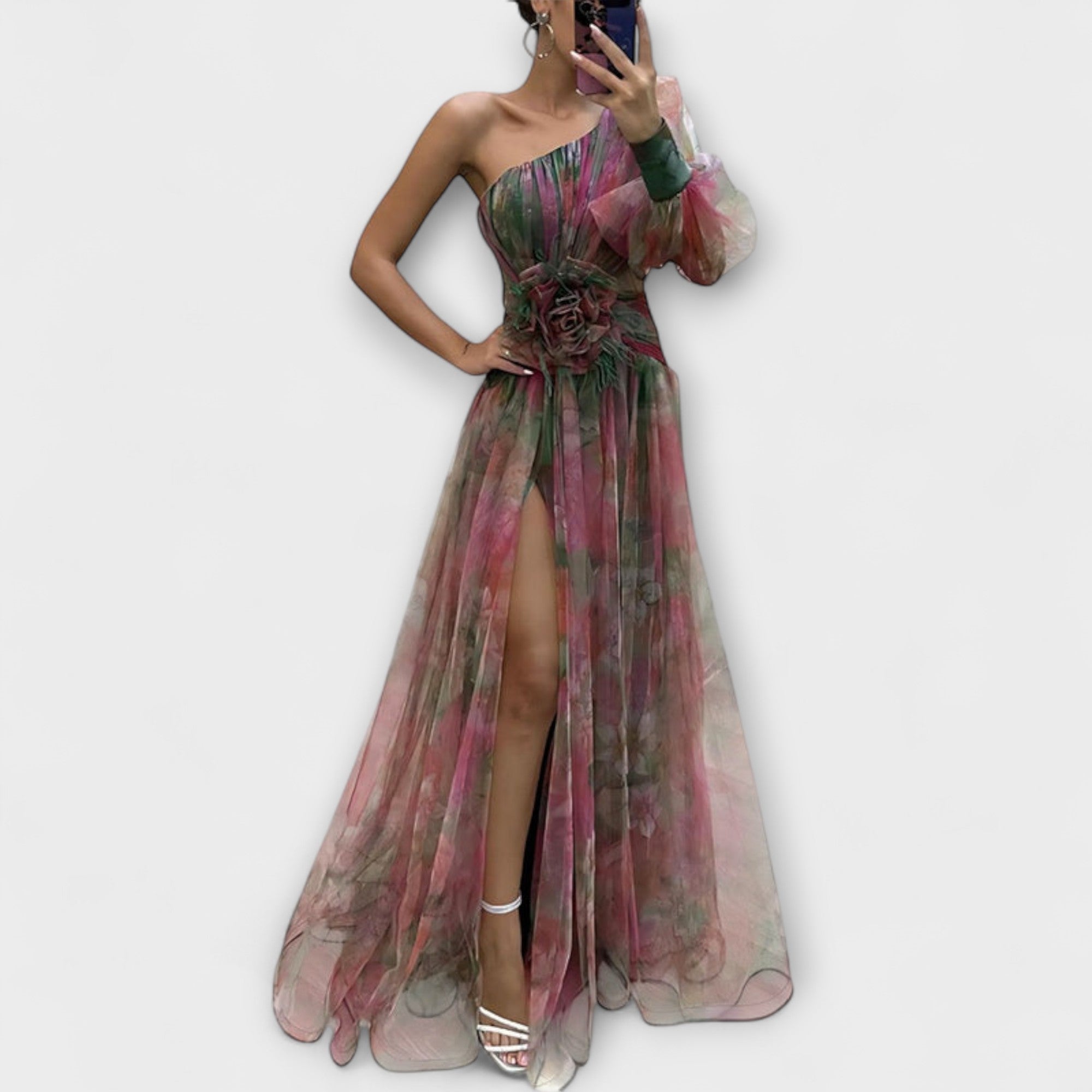 Minna – Asymmetrisches Amelie-Maxikleid