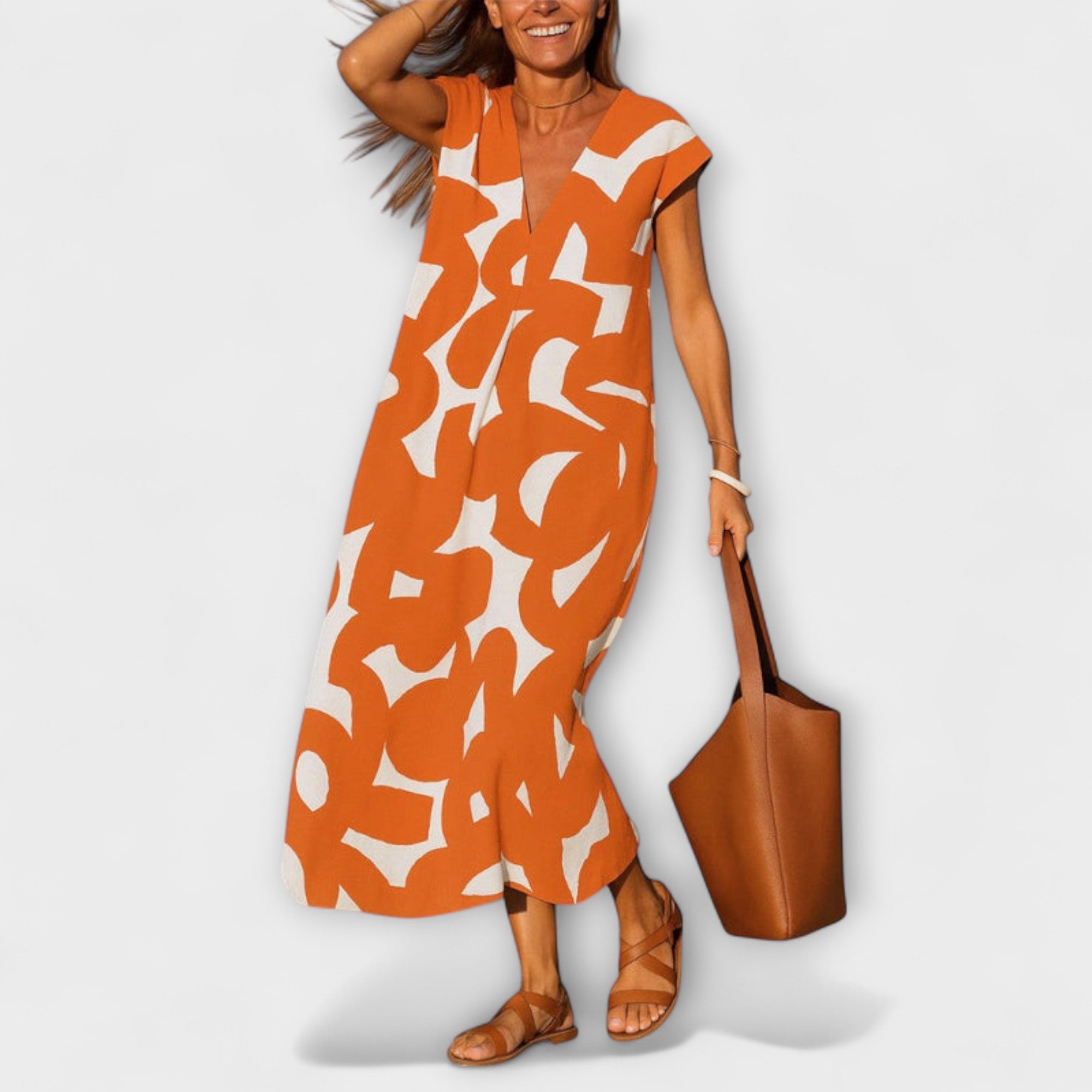 Aurora – Leichtes Kleid mit V-Ausschnitt