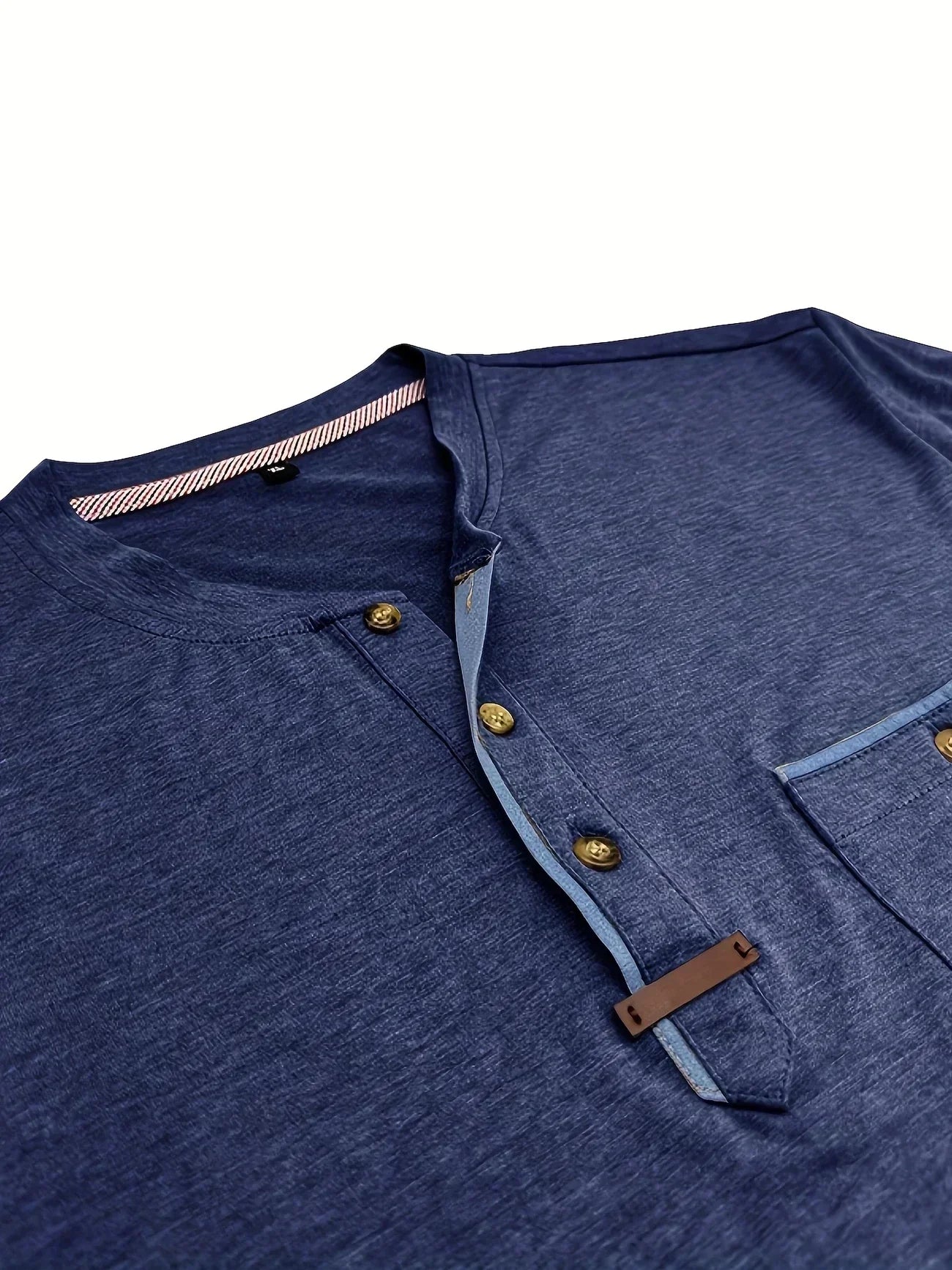 Weiches Basic T-Shirt mit Brusttasche für Herren