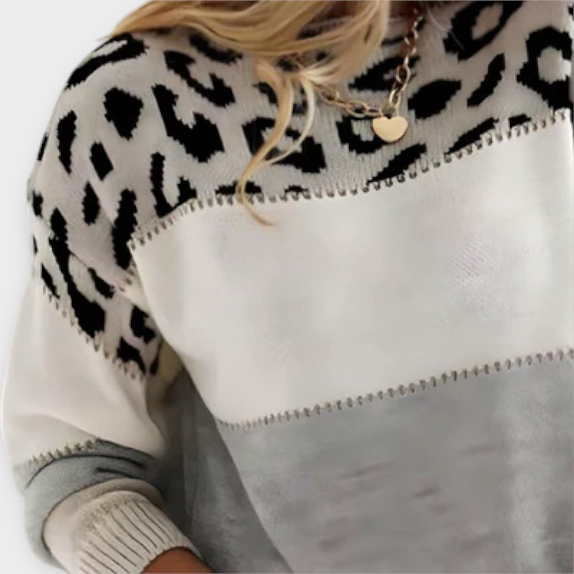 Cheyenne - Freier Pullover mit Leopardenmuster