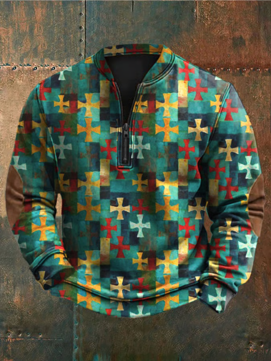 Mateo - Pullover mit geometrischem Muster