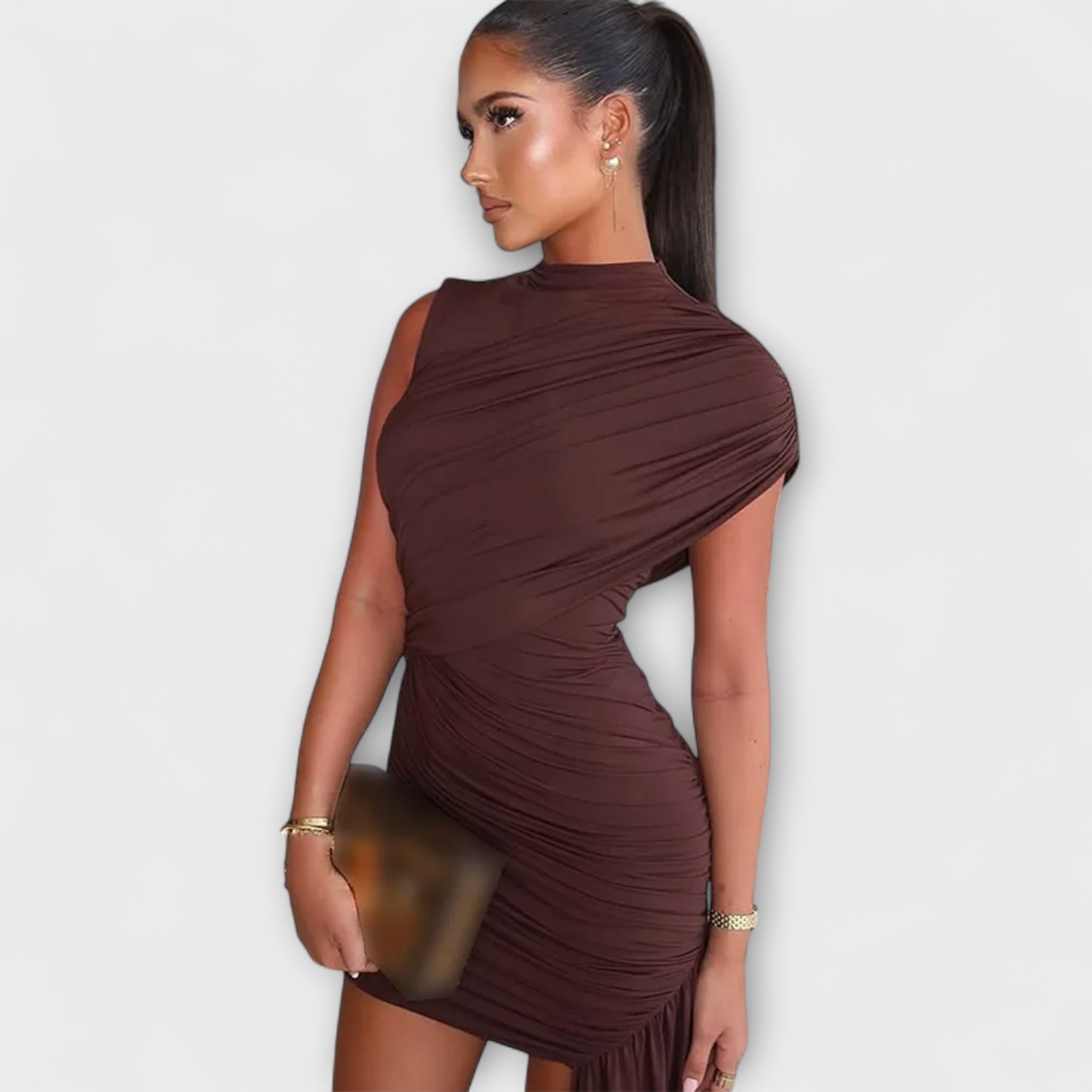 Aurora Kleid mit Rollkragen