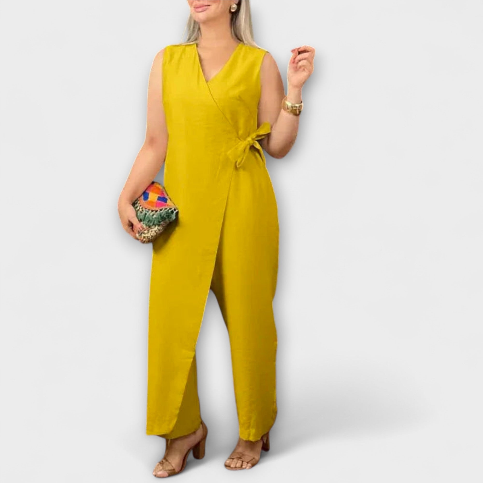 Inés - Schicker Jumpsuit mit V-Ausschnitt