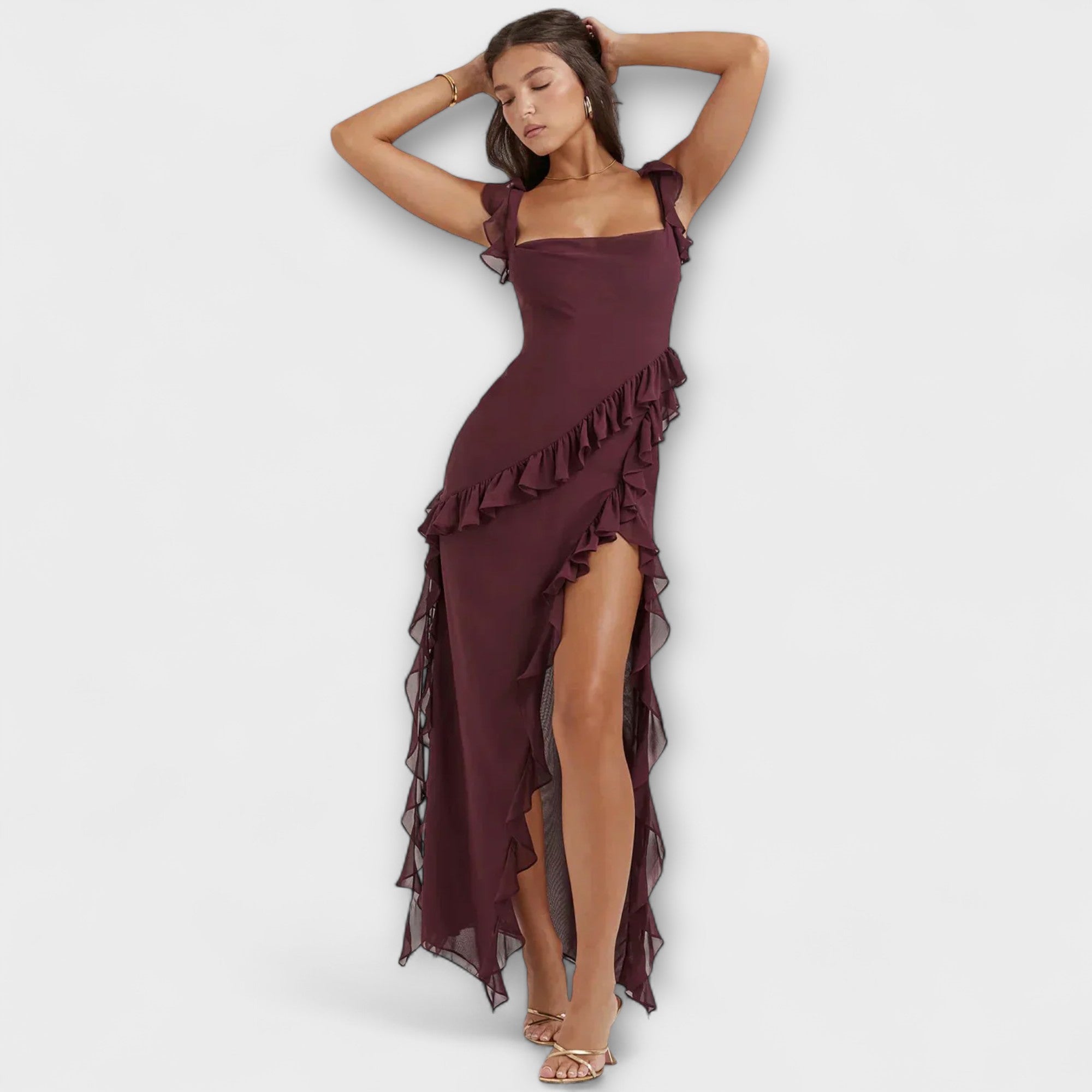 Aurora - Stilvolles Maxikleid mit Schlitz