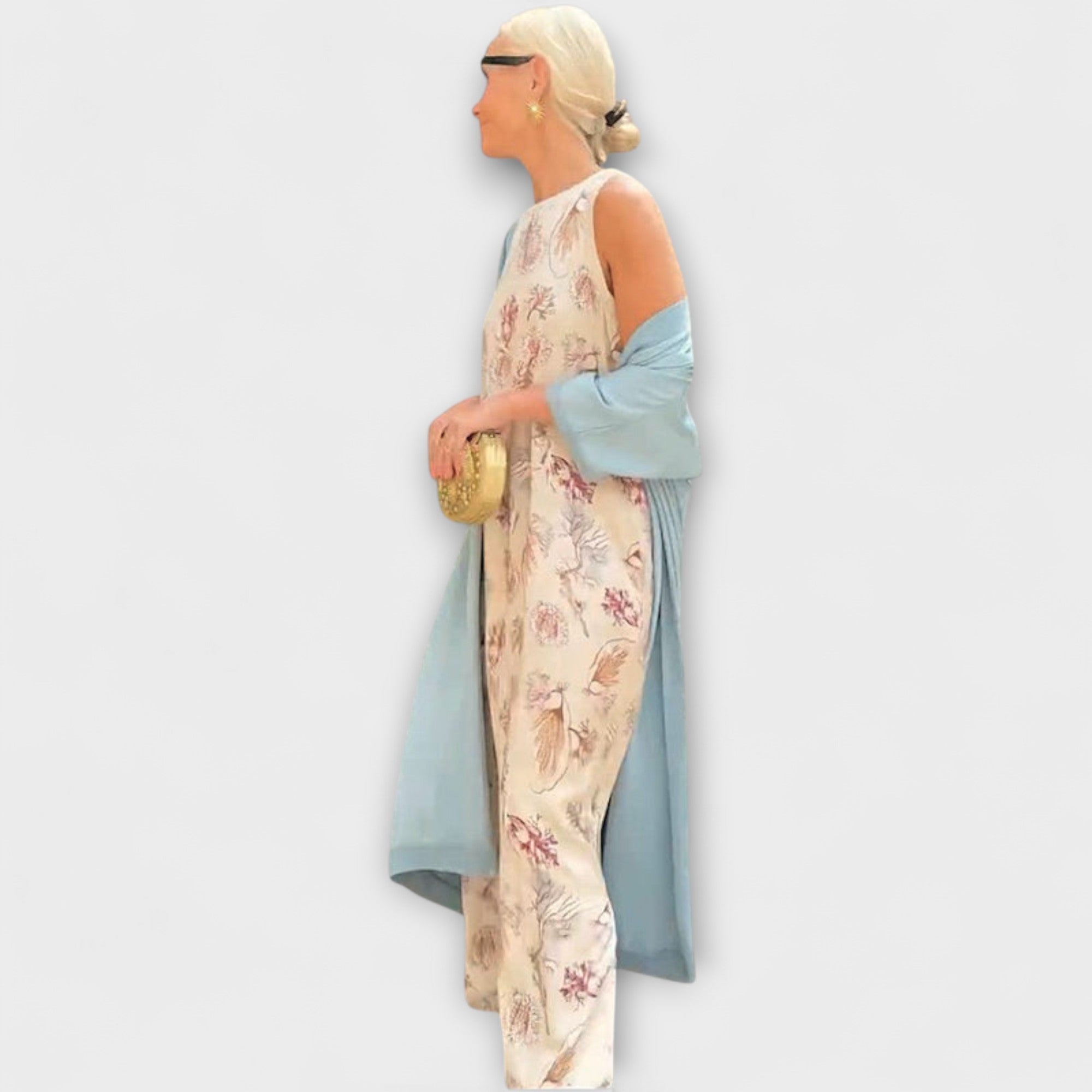 Elveria – Maxikleid mit passendem Cardigan